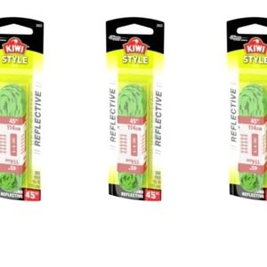 Kiwi Reflective Shoe Laces - Green and Red 6 Count